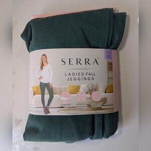 Serra Ladies Green Fall Jeggings in size XL